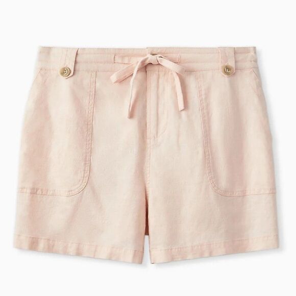 🆕Torrid Drawstring Short Short - Linen Light Pink - Picture 5 of 5